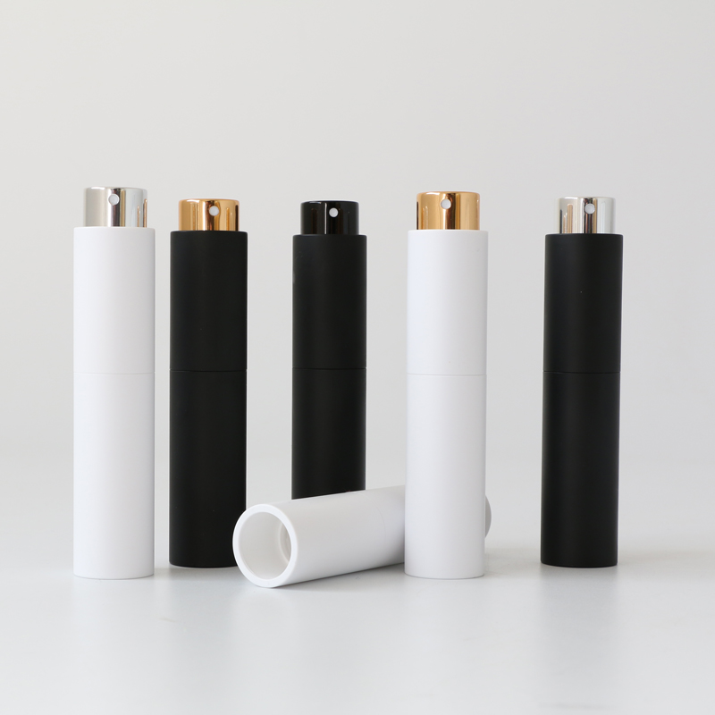 8ml 10ml 20ml塑料香水喷雾瓶 白色黑色便携式喷雾瓶